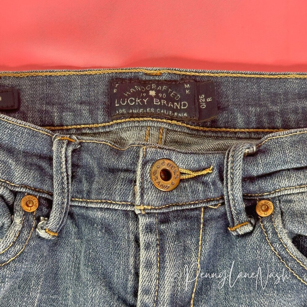 Lucky Brand Mid Rise Sweet n' Straight Jeans Tanzanite Blue - Picture 7 of 14